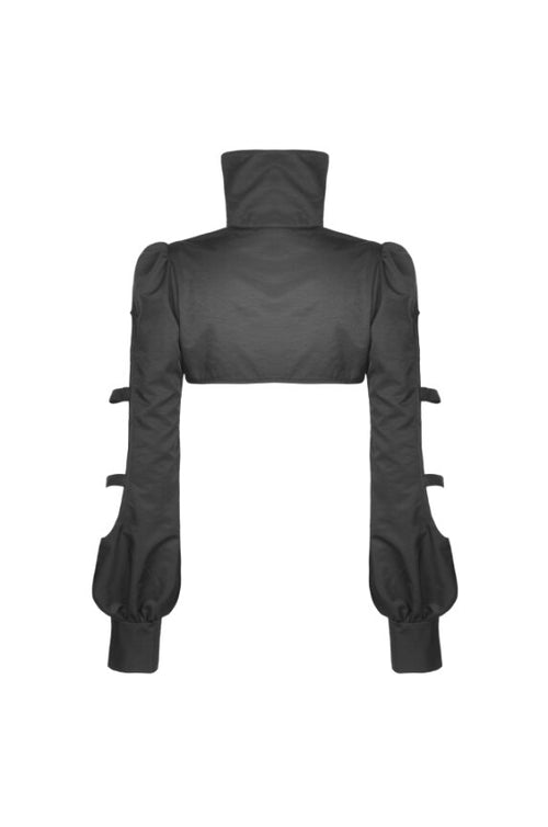 Stoffbolero mit Cut-Outs