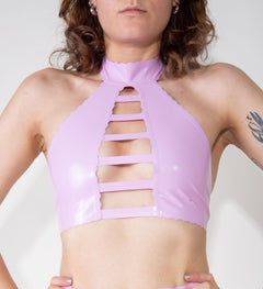 Latex Top Halterneck