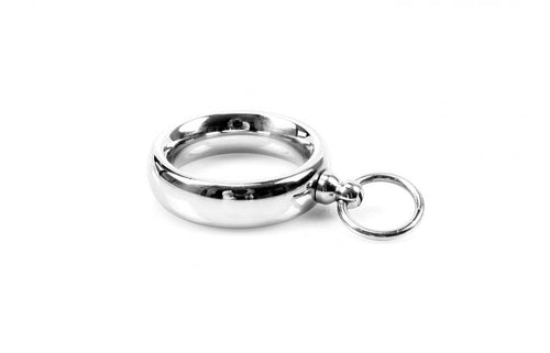 Stainless steel penis ring with O-ring - 40mm