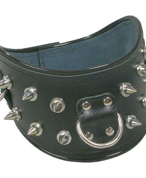 Leather studded collar