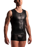 Mesh wetlook vest