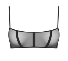 Transparent corset bra