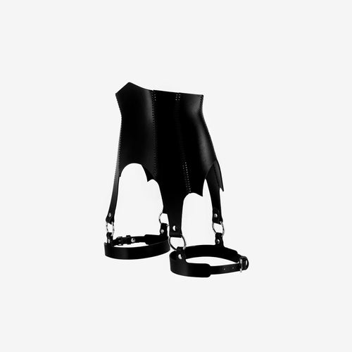 Leather Corset Leg Harness