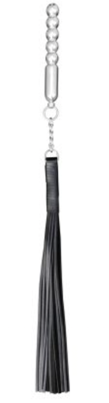 Rotating leather whip with aluminum dildo