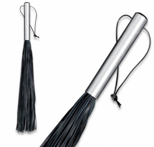 Leather whip soft - aluminum handle