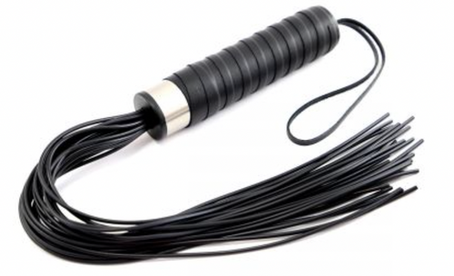 Luxurious Leather &amp; Rubber Flogger