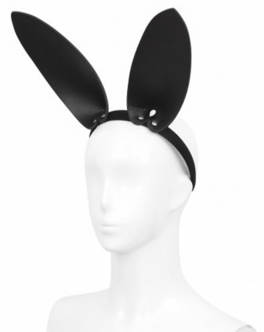 Faux leather bunny ears