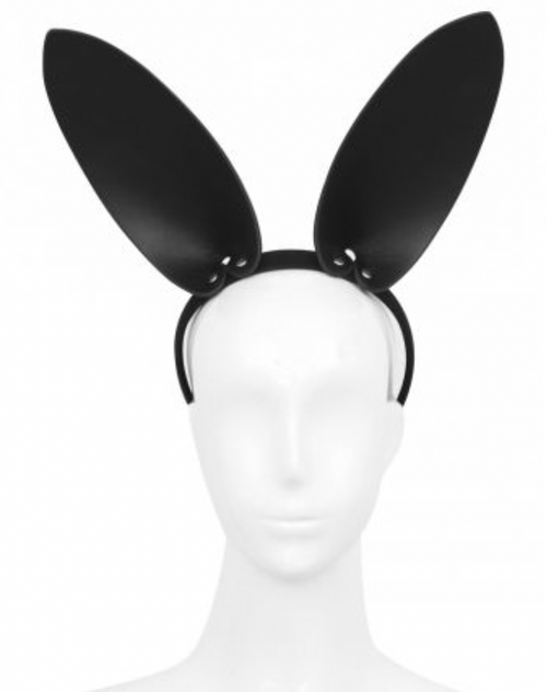 Faux leather bunny ears