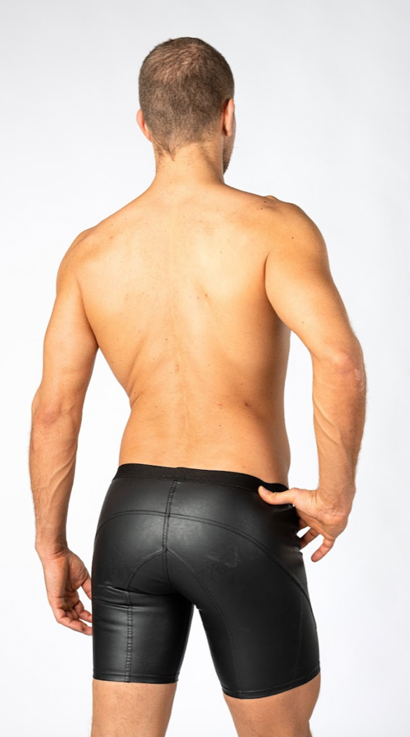 Cycling shorts with double zip