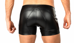 Faux leather boxer shorts