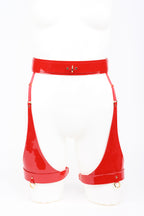 Patent Leather Leg Harness