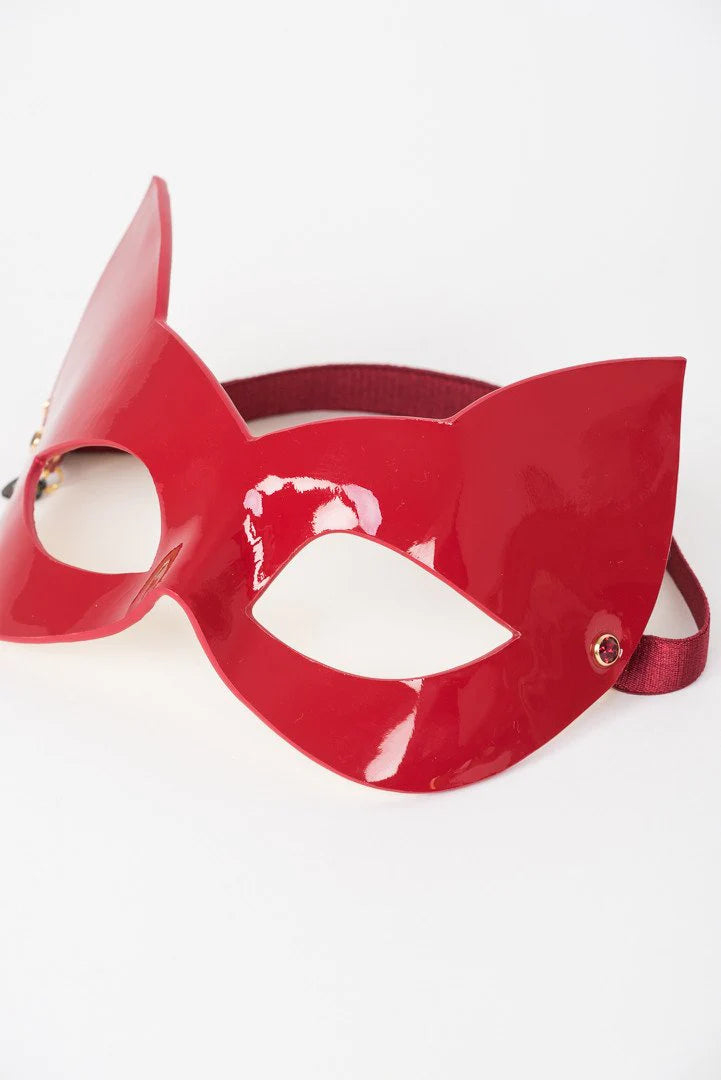 patent leather mask