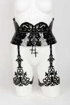 Patent Leather Leg Harness