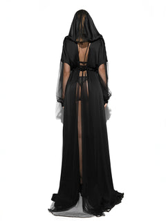 Mantel Kleid mit Kapuze