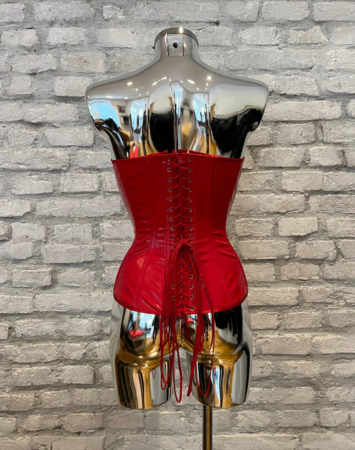 Vinyl half bust corset