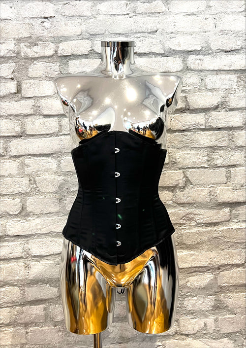 Satin underbust corset