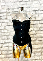 Half bust corset satin