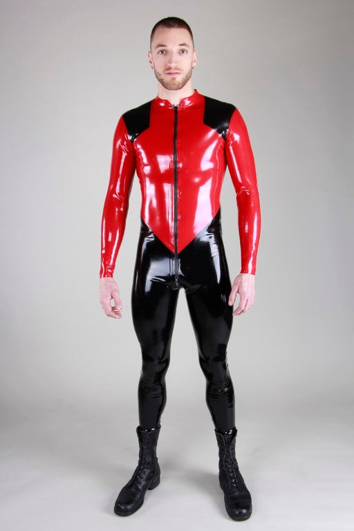 Latex suit jumpsuit
