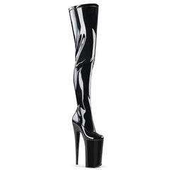 Lacquer platform overknees Extreme