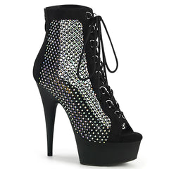 Rhinestone platform ankle boot