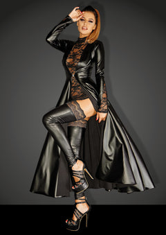 Wetlook Mantel Kleid