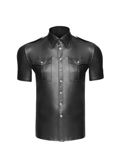 Wetlook shirt with collar