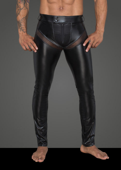 Wetlook net pants