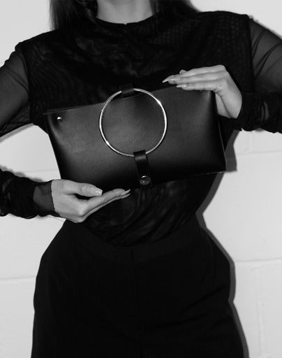 Luxury leather clutch