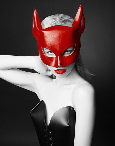 Leather fox mask