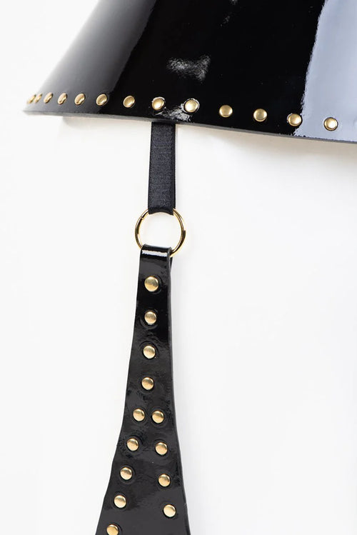 Patent Leather Leg Harness