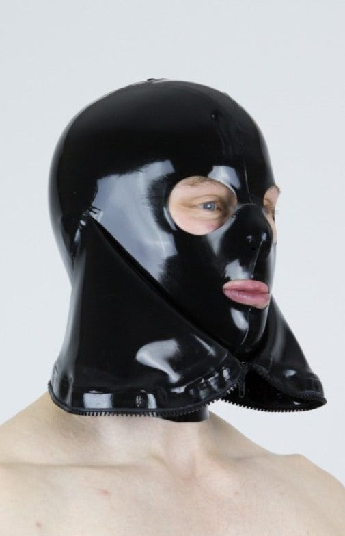 Latex Maske mit Reißverschluss