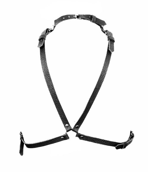 Real leather harness