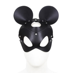 Faux leather mask “Mouse”