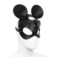 Faux leather mask “Mouse”