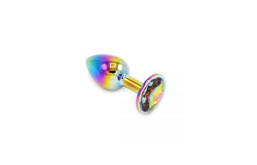 Rainbow Plug with Crystal - Small