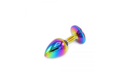 Rainbow Plug with Crystal - Small