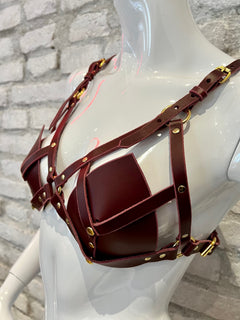 Leather Harness Bra / Various Colors