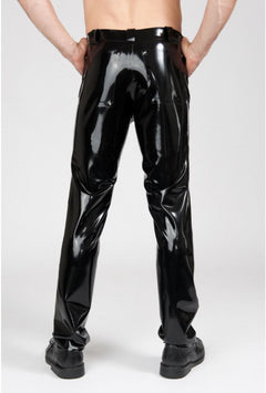 latex jeans