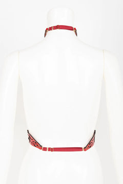 Lackleder Harness